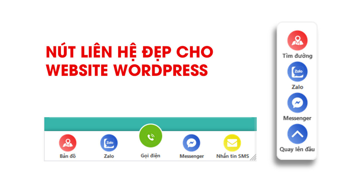 tạo nút liên hệ đẹp cho website wordpress